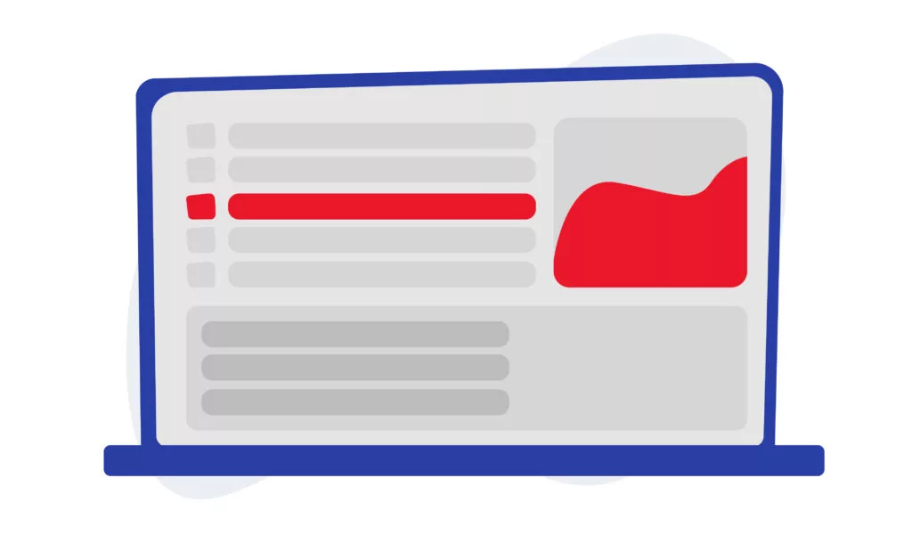 Mockup of a pick and pack order processing software